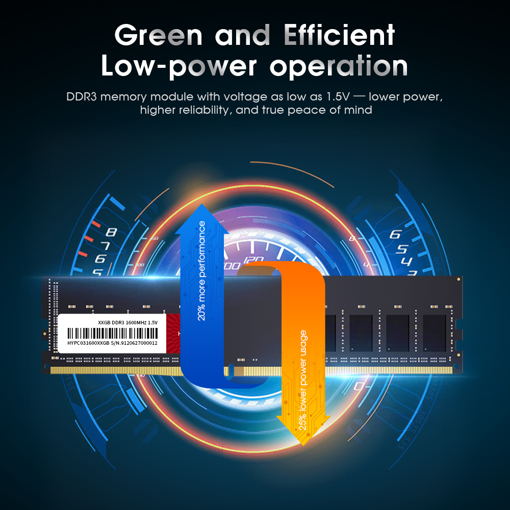 HUADISK 8GB DDR3 1600MHz RAM D - Memory Ram Upgrade recension och pris