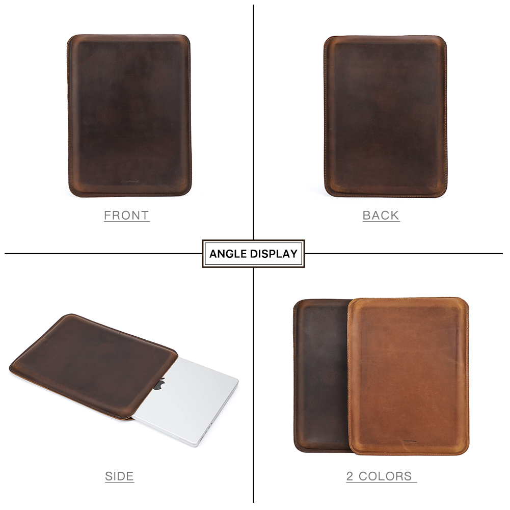 Luxury Genuine Leather Laptop  - Laptop Accessories Pouch recension och pris