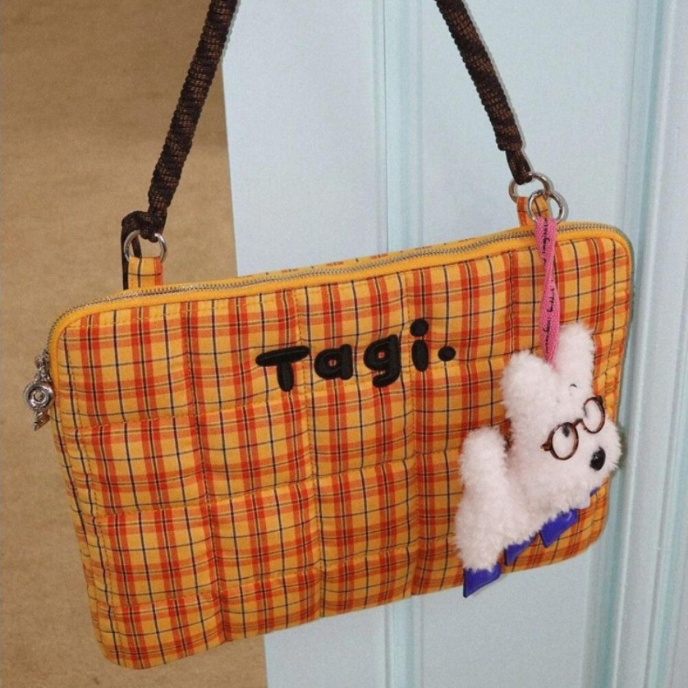 Cute Grid Laptop Bag 14in Cart - Laptop Accessories Pouch recension och pris