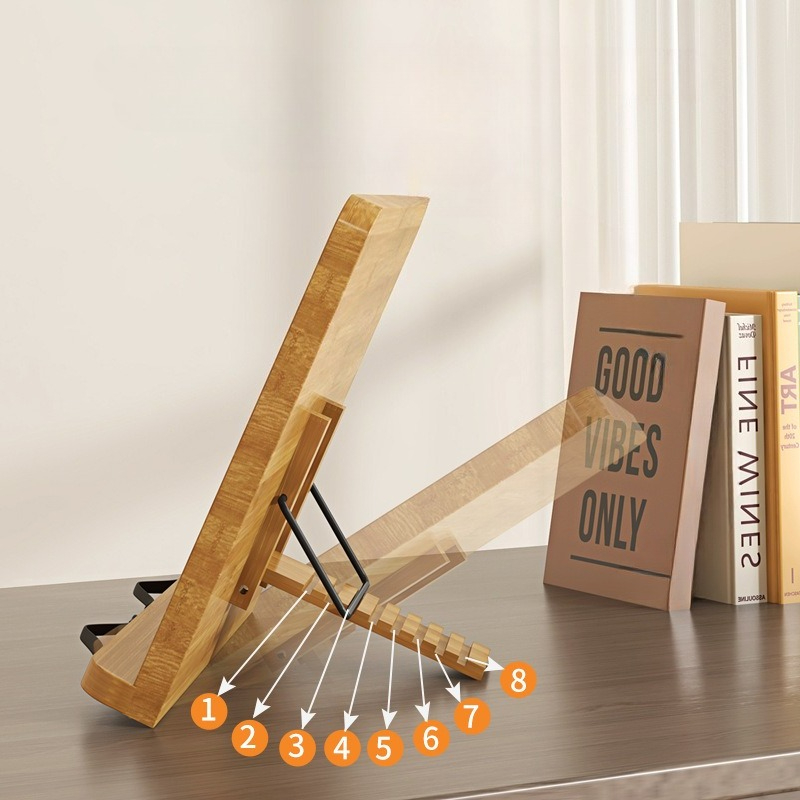 Wooden Reading Book Stand, Mul - Laptop Accessories For Office recension och pris