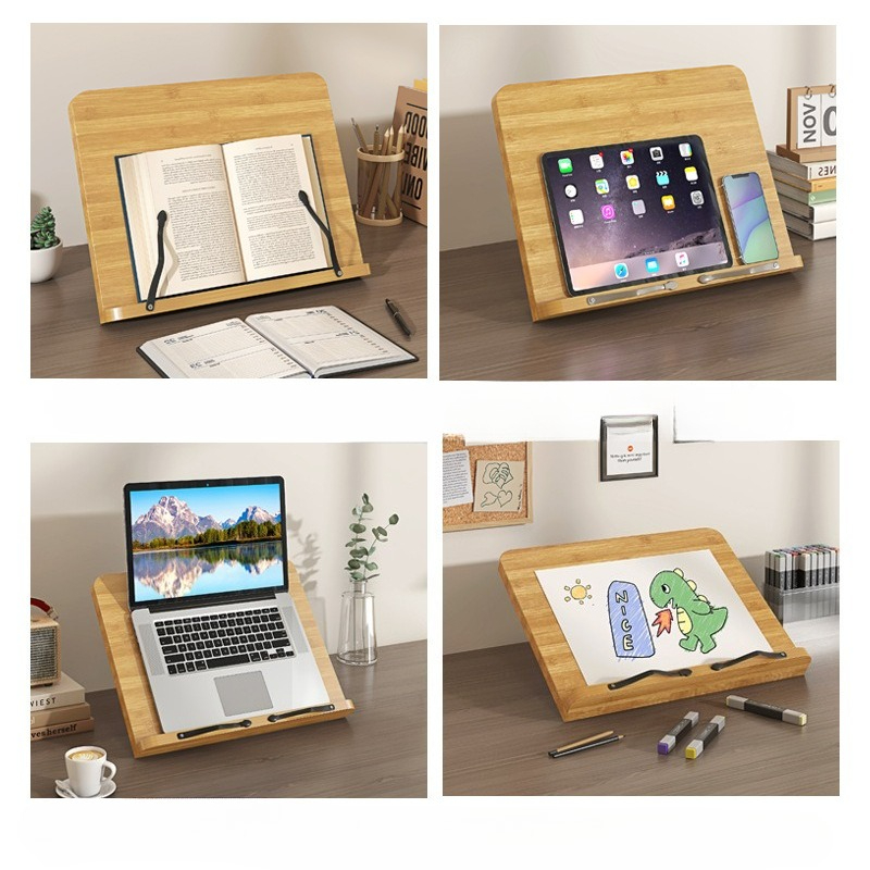 Wooden Reading Book Stand, Mul - Laptop Accessories For Office recension och pris