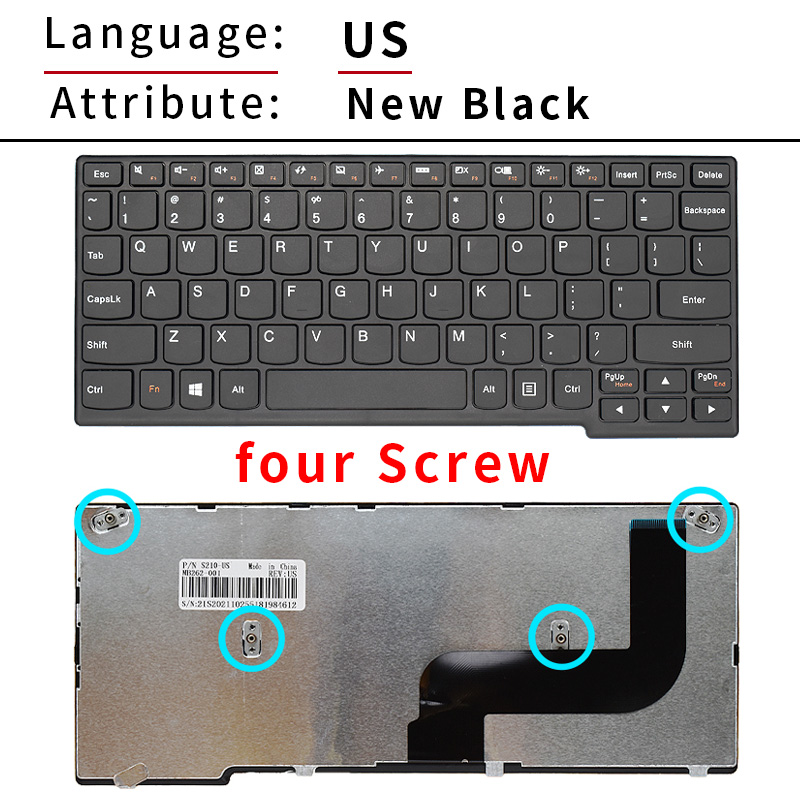 US Keyboard for Lenovo Ideapad - Yoga Laptop Accessories recension och pris