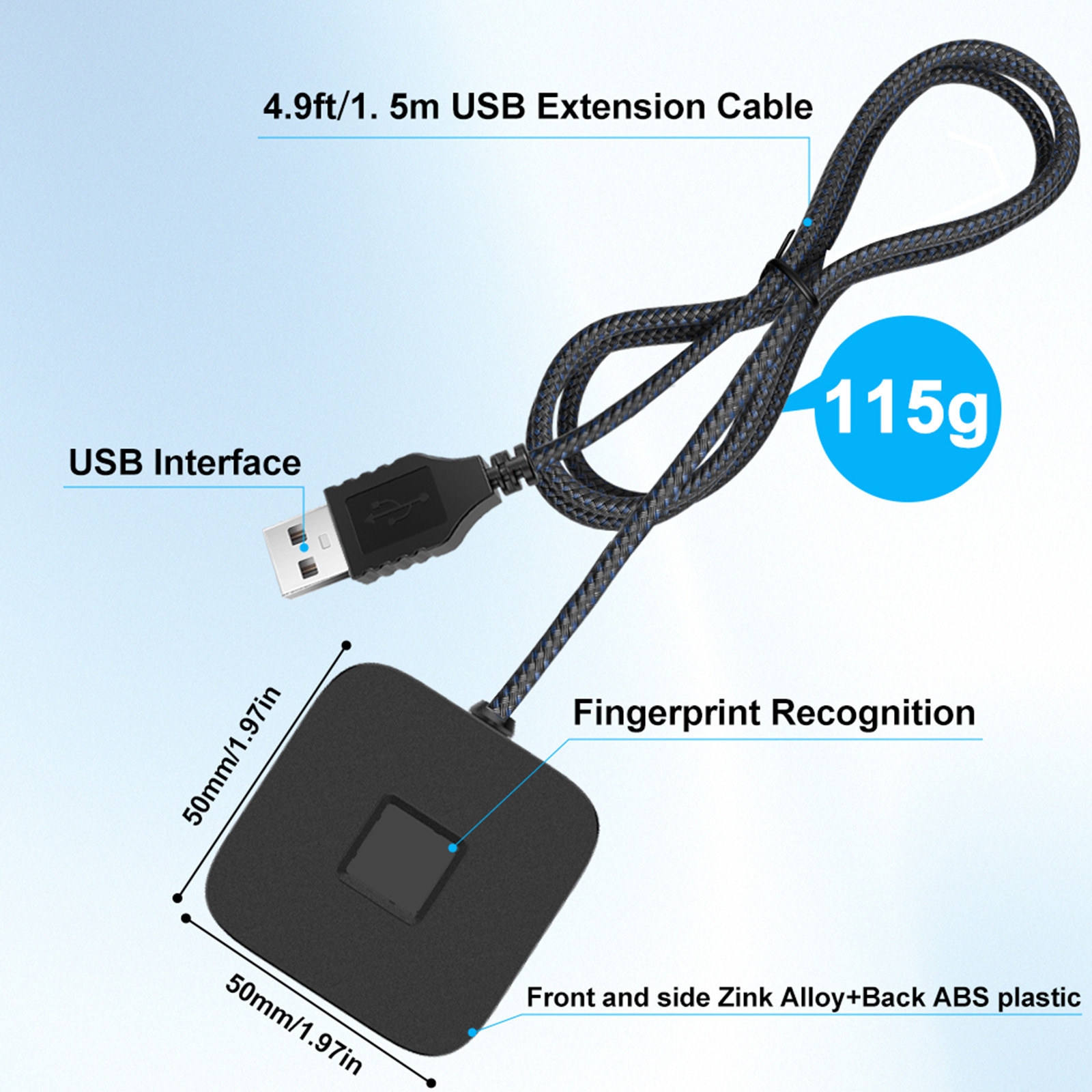 USB Fingerprint Reader with 5f - Fingerprint Reader Usb recension och pris