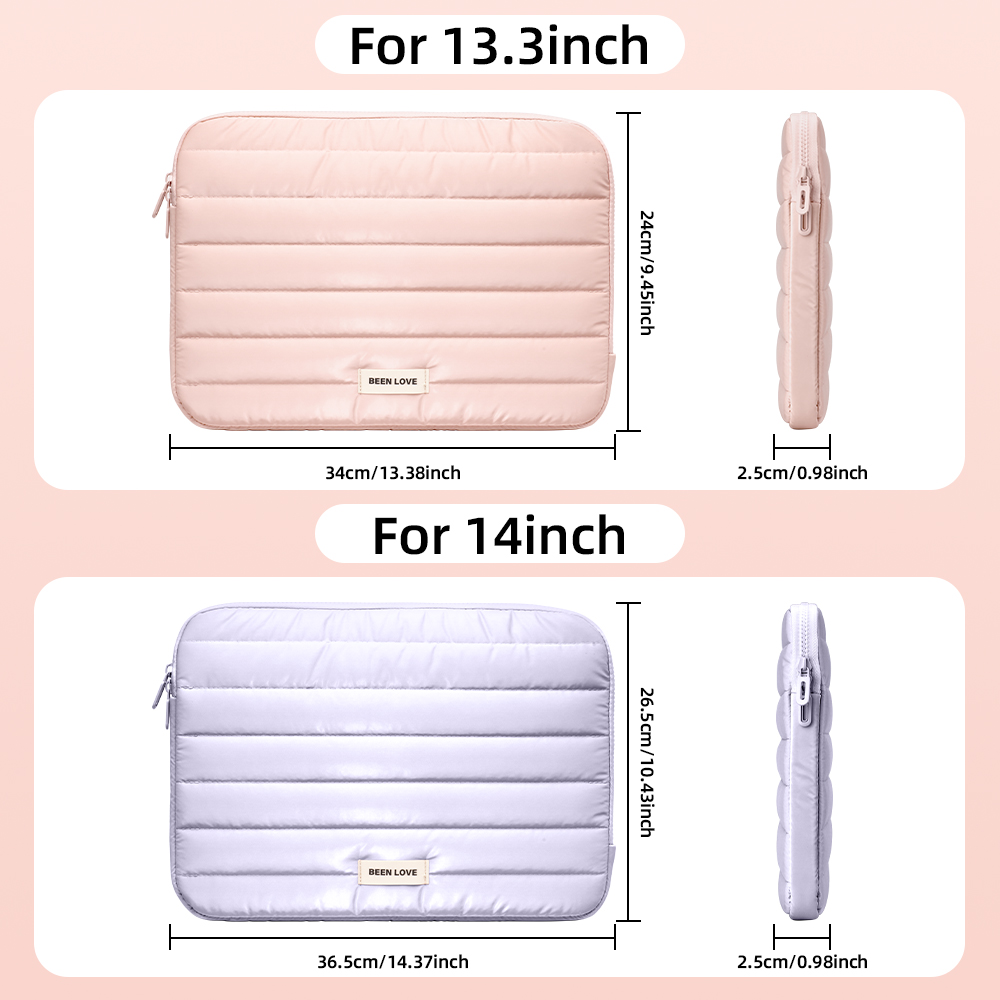 13/14 Inch Puffy Laptop Sleeve - Laptop Accessories Pouch recension och pris