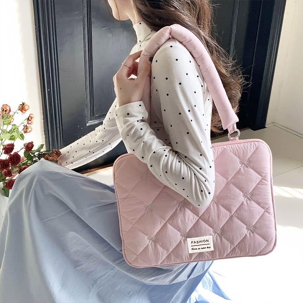 Cute Bow Embroidered Laptop Sl - Laptop Accessories Pouch recension och pris