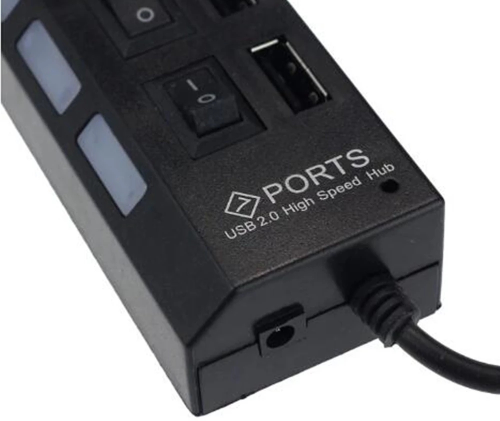 7 Port USB 2.0 Hub Splitter Fo - Laptop Accessories For Office recension och pris
